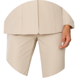 02 calca alfaiataria feminina skinny com elastico nude