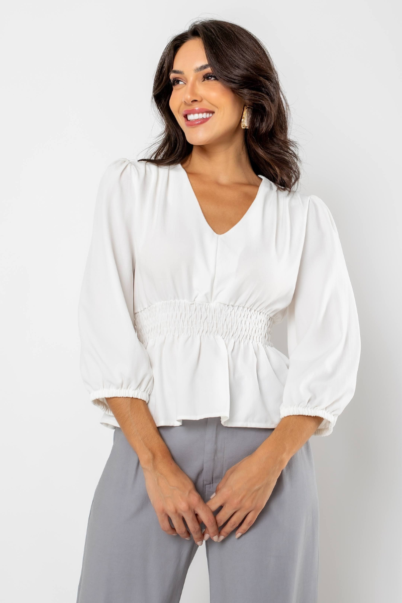 03 blusa feminina com lastex na cintura off white