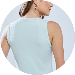 01 blusa feminina canelada metal verde