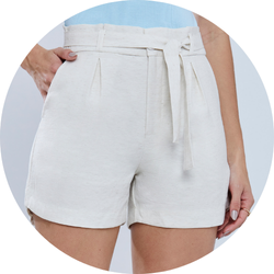 02 bermuda feminina alfaiataria linho nude