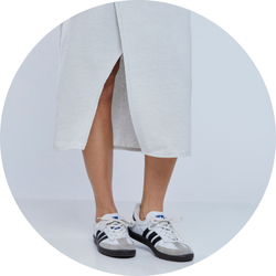 01 saia feminina transpassada cinza