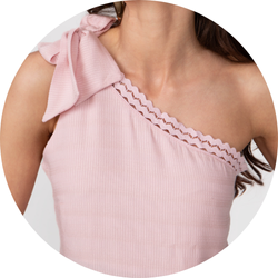 01 blusa feminina assimetrica grega rosa claro