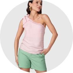 02 bermuda feminina alfaiataria verde