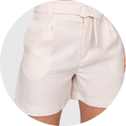 01 bermuda feminina com cinto nude