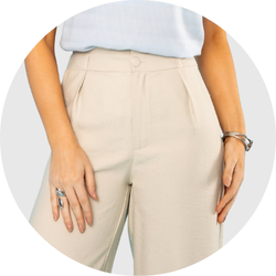 01 calca feminina alfaiataria wide leg nude