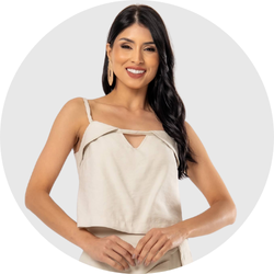 01 blusa feminina detalhe vazado nude