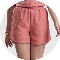 02 camisa feminina manga curta goiaba