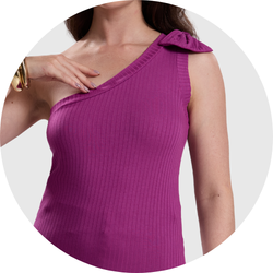 08 blusa feminina assimetrica laco roxo