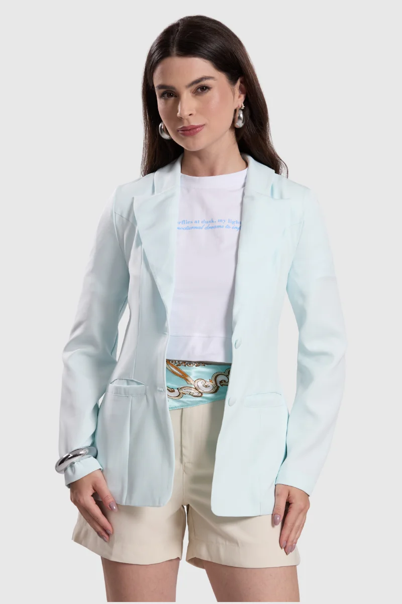 Imagem Frontal Blazer Feminino Alfaiataria Clássica