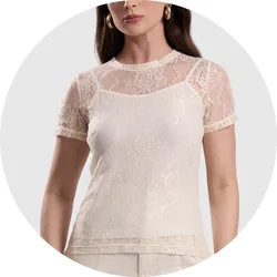 01 blusa feminina renda off white