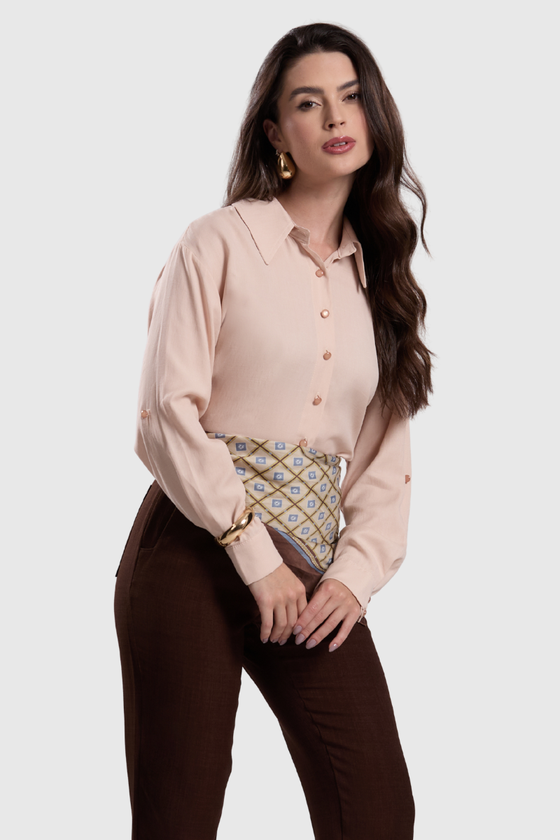 05 camisa feminina martingale rose